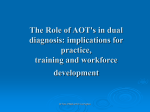 The Role of AOT's in dual diagnosis: implications for