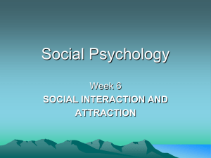 Social Psychology - David Rude, Instructor