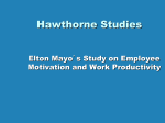 Hawthrone Studies