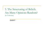 5 Structuring of Beliefs
