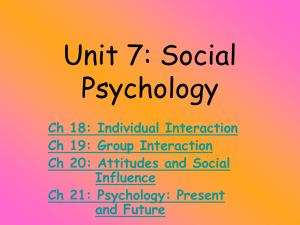 Unit 1: Approaches to Psychology