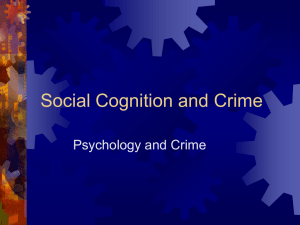 Social Cognition and Crime