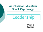 A2 Physical Education Sport Psychology