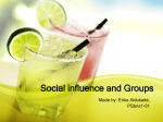 Social influence and Groups