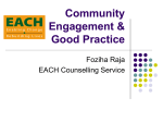 Community Engagement & Good Practice