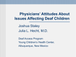 Physician Attitudes about Issues Affecting Deaf Children