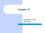 Chapter 10 Qualitative Field Research