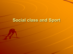 Social class and Sport