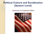 Political Culture & Socialization