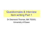 1. Interviewer - ORB - University of Essex