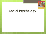 Social Psychology - ISA