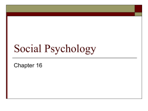 Social Psychology