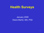 1- Introduction to Health Survey Research and Total Survey Error