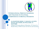 International Service Learning and Changes in Cultural