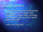 Consumer Behavior - rww2coursecontent