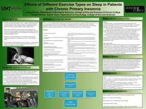 Effects of Different Exercise Types on Sleep in