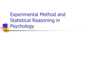 02 Experimental Method and Statistical Reasoning in Psychology