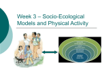 Socio-Ecological Models and Physical Activity - EDF4423