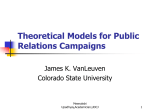 Theoretical Models for Public Relations Campaigns