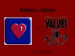 Beliefs v. Values