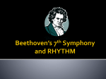 Beethoven's 7th Symphony and RHYTHM