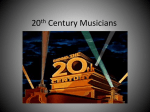 20th Century Musicians - Jamesville Dewitt School District