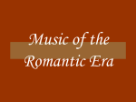 Music of the Romantic Era