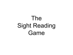 Sight Reading Procedures
