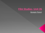 Film Studies- Unit 26 - GEORGIA YIANNI