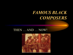 FAMOUS BLACK COMPOSERS