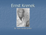 Ernst Krenek - University of St. Thomas