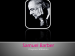 Samuel Barber - SVHSPianoClass