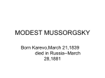 modest mussorgsky