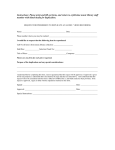 Instructions: Please print and fill out form, and return to... member with blank media for duplication.