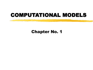 COMPUTATIONAL MODELS