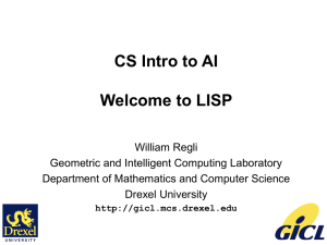 Drexel-CS-Intro-AI-LISP