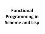functional prog. in scheme