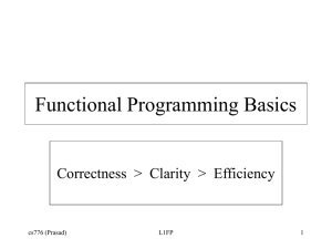 Functional Programming Basics