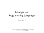 Introduction, Scheme basics (expressions, values)