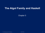 Algol and Haskell
