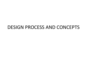 DESIGN PROCESS AND CONCEPTS