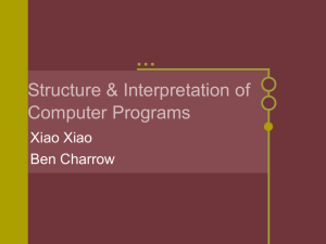 Structure & Interpretation of Computer Programs