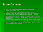 SLam Calculus (Bradley Herrup)