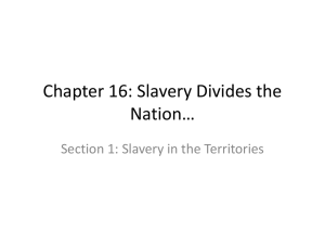 Chapter 16: Slavery Divides the Nation*