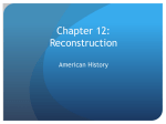 Chapter 12-Reconstruction