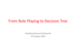From Role Playing to Decision Tree