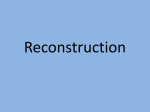 Reconstruction - Buncombe County Schools System