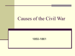 Causes of the Civil War - Appleton Area School District