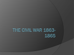 The civil War 1863-1865