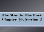 The War In The East: Chapter 16, Section 2
